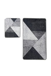 Mijölnir Juego de alfombrillas de baño Phell v2, Gris, 3 piezas